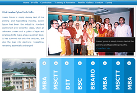 School website template design by Web development company India: